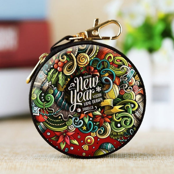 Mini Tin Box Sealed Jar Christmas Coin Storage Cans Earrings Headphones Storage Kids Xmas Tree Decoration Candy Box Baroque