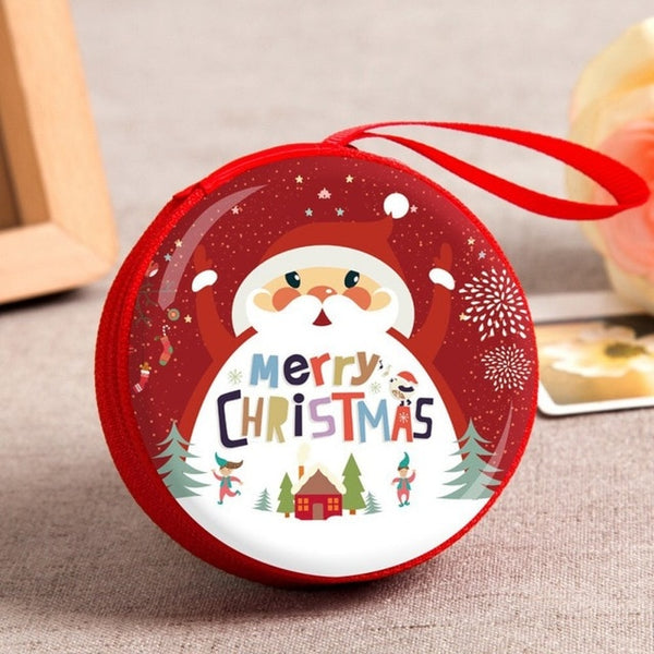 Mini Tin Box Sealed Jar Christmas Coin Storage Cans Earrings Headphones Storage Kids Xmas Tree Decoration Candy Box Baroque