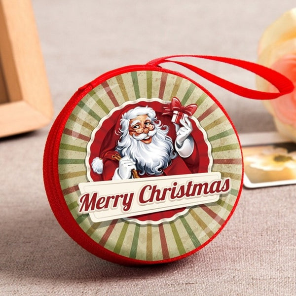 Mini Tin Box Sealed Jar Christmas Coin Storage Cans Earrings Headphones Storage Kids Xmas Tree Decoration Candy Box Baroque