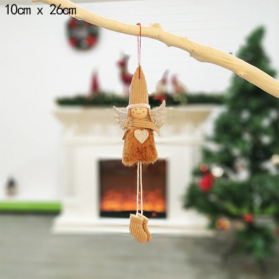 Christmas Decorations for Home Led Christmas Candle Christmas Tree Decorations LED Light Xmas Christmas Tree Ornaments Pendants