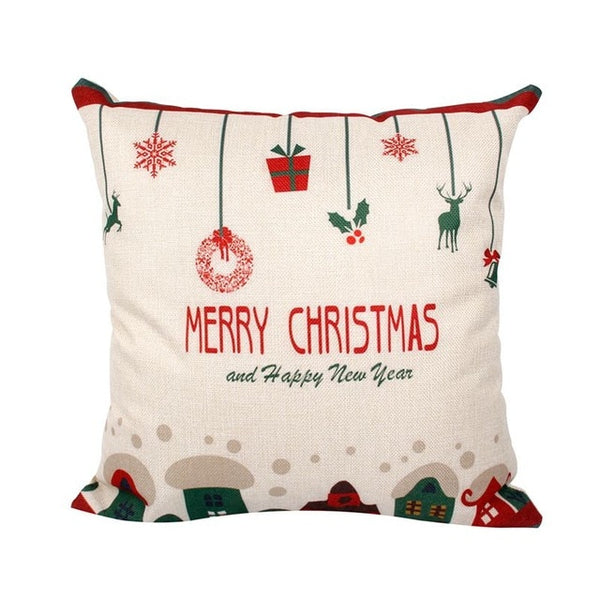 FENGRISE Merry Christmas Decoration For Home Santa Claus Reindeer Pillow Case Christmas 2019 Xmas Navidad Happy New Year 2020