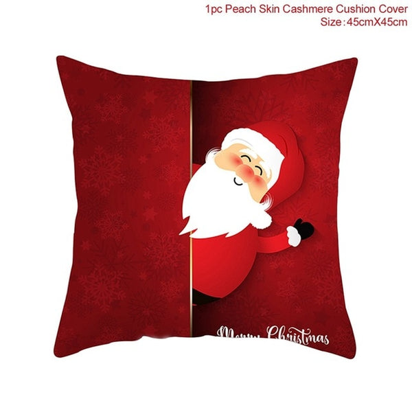 FENGRISE Merry Christmas Decoration For Home Santa Claus Reindeer Pillow Case Christmas 2019 Xmas Navidad Happy New Year 2020