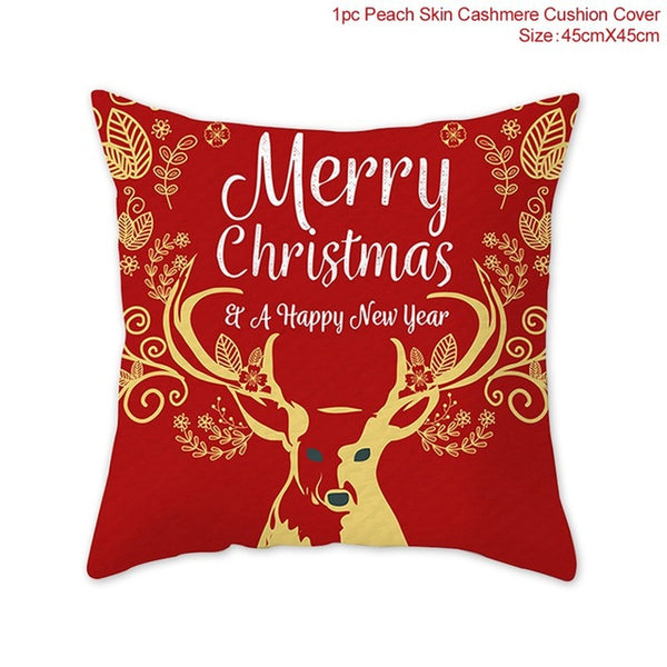 FENGRISE Merry Christmas Decoration For Home Santa Claus Reindeer Pillow Case Christmas 2019 Xmas Navidad Happy New Year 2020