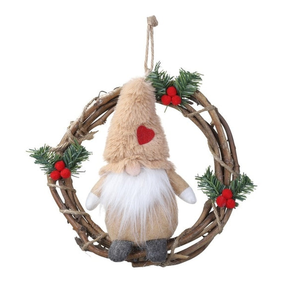 Handmade Swedish Stuffed Toy Santa Doll Gnome Scandinavian Tomte Nordic Nisse Sockerbit Dwarf Elf Home Ornaments Christmas Santa