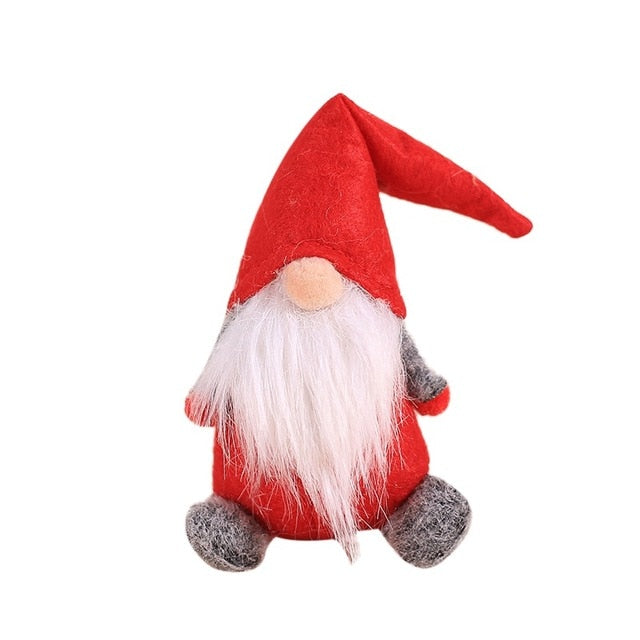 Handmade Swedish Stuffed Toy Santa Doll Gnome Scandinavian Tomte Nordic Nisse Sockerbit Dwarf Elf Home Ornaments Christmas Santa