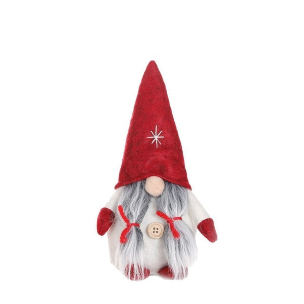 Handmade Swedish Stuffed Toy Santa Doll Gnome Scandinavian Tomte Nordic Nisse Sockerbit Dwarf Elf Home Ornaments Christmas Santa