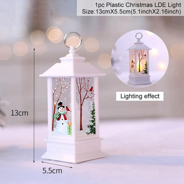 Santa Claus Snowman Light Merry Decor Christmas Ornaments Tree Navidad Noel Xmas Gift New Year 2020