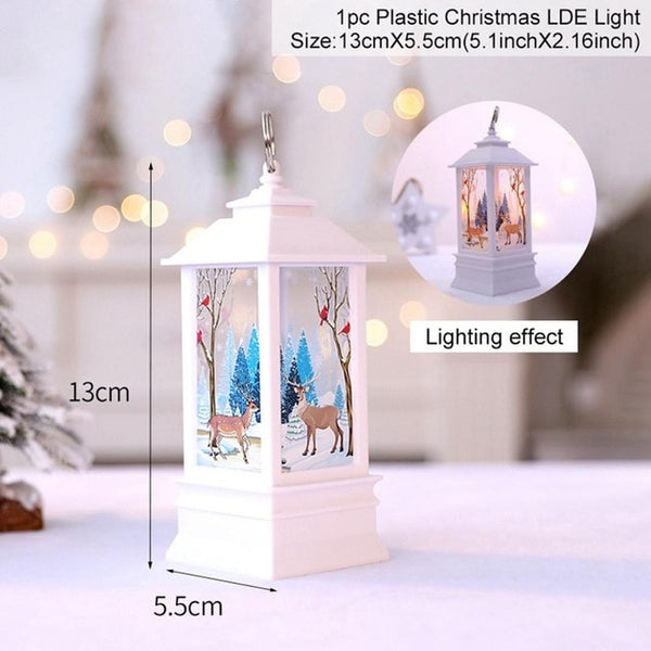 Santa Claus Snowman Light Merry Decor Christmas Ornaments Tree Navidad Noel Xmas Gift New Year 2020