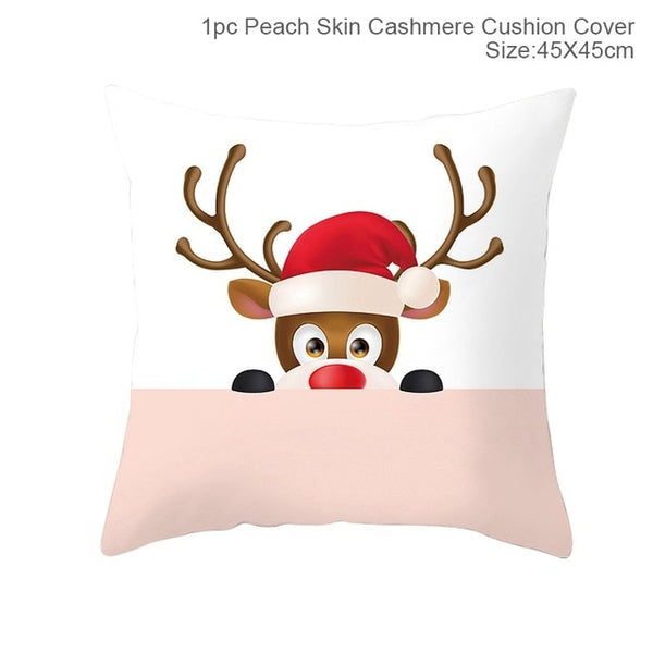 FENGRISE Merry Christmas Decoration For Home Santa Claus Reindeer Pillow Case Christmas 2019 Xmas Navidad Happy New Year 2020