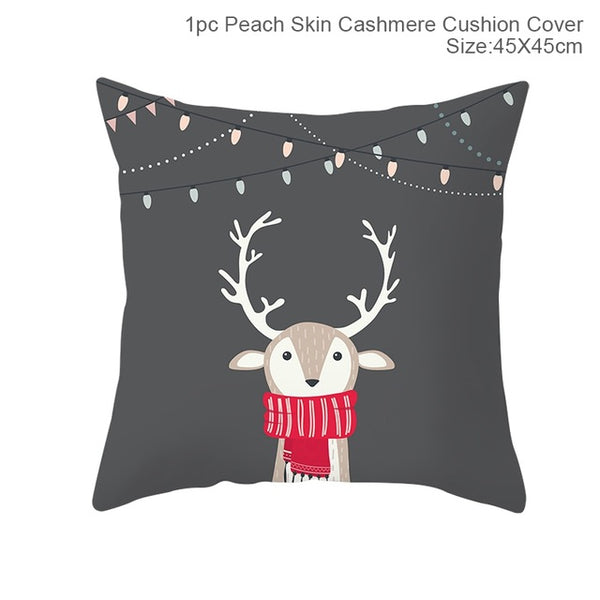 FENGRISE Merry Christmas Decoration For Home Santa Claus Reindeer Pillow Case Christmas 2019 Xmas Navidad Happy New Year 2020