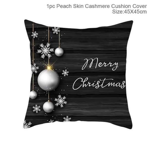 Huiran Merry Christmas Cushion Cover Decorations For Home Navidad 2019 Noel Xmas Ornaments Gifts Cristmas Happy New Year 2020