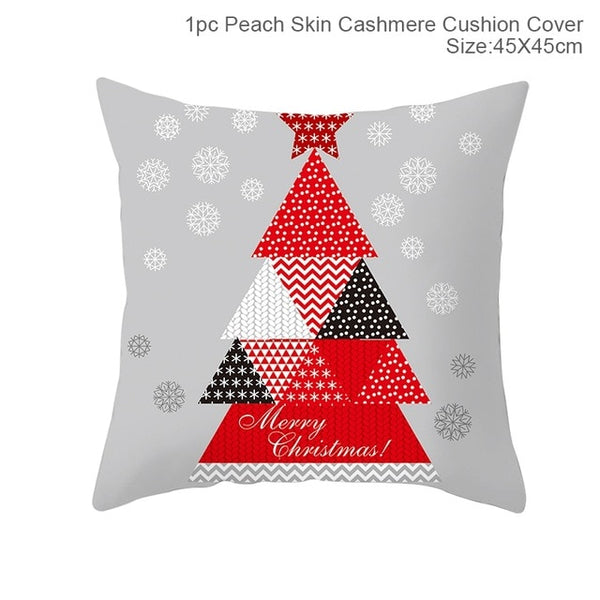 Huiran Merry Christmas Cushion Cover Decorations For Home Navidad 2019 Noel Xmas Ornaments Gifts Cristmas Happy New Year 2020