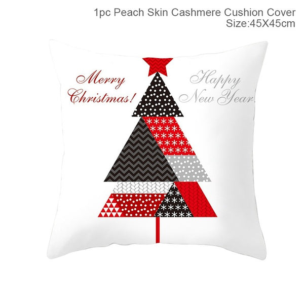 Huiran Merry Christmas Cushion Cover Decorations For Home Navidad 2019 Noel Xmas Ornaments Gifts Cristmas Happy New Year 2020