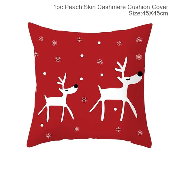 Huiran Merry Christmas Cushion Cover Decorations For Home Navidad 2019 Noel Xmas Ornaments Gifts Cristmas Happy New Year 2020