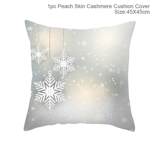 Huiran Merry Christmas Cushion Cover Decorations For Home Navidad 2019 Noel Xmas Ornaments Gifts Cristmas Happy New Year 2020