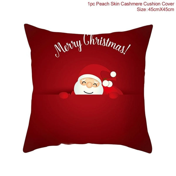 Snowflake Santa Claus Christmas Pillowcase Christmas Decor for Home Christmas 2020 Ornament Navidad Xmas Decor