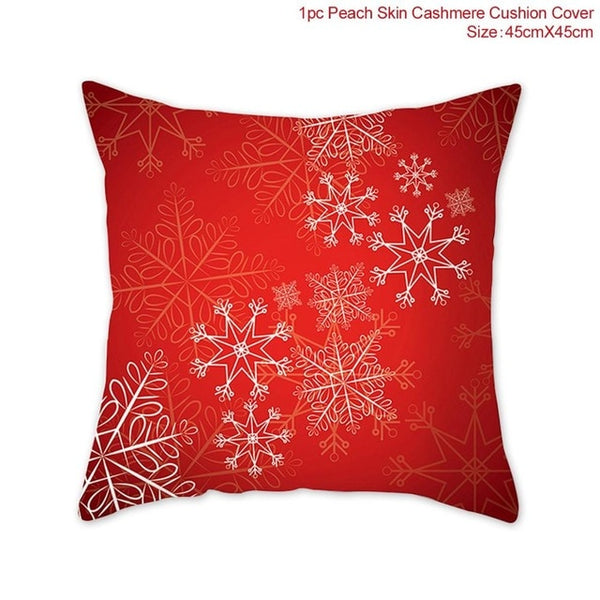 Snowflake Santa Claus Christmas Pillowcase Christmas Decor for Home Christmas 2020 Ornament Navidad Xmas Decor