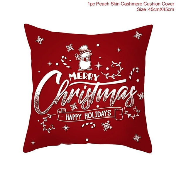 Snowflake Santa Claus Christmas Pillowcase Christmas Decor for Home Christmas 2020 Ornament Navidad Xmas Decor