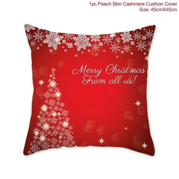 Snowflake Santa Claus Christmas Pillowcase Christmas Decor for Home Christmas 2020 Ornament Navidad Xmas Decor