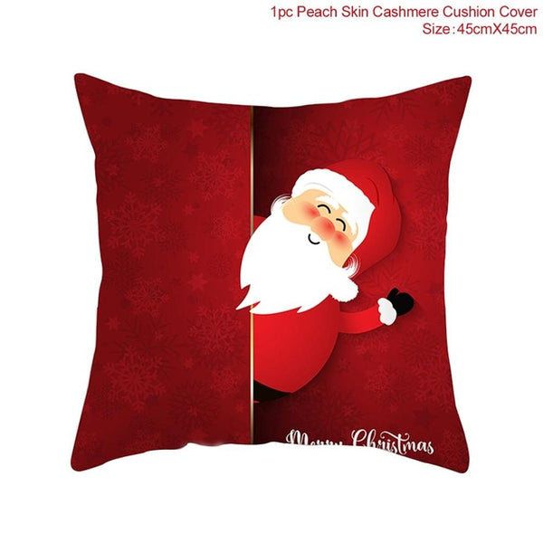 Snowflake Santa Claus Christmas Pillowcase Christmas Decor for Home Christmas 2020 Ornament Navidad Xmas Decor