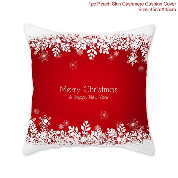 Snowflake Santa Claus Christmas Pillowcase Christmas Decor for Home Christmas 2020 Ornament Navidad Xmas Decor