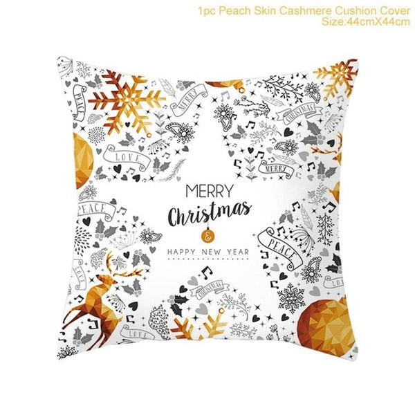 Snowflake Santa Claus Christmas Pillowcase Christmas Decor for Home Christmas 2020 Ornament Navidad Xmas Decor