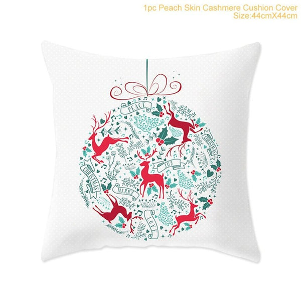 Snowflake Santa Claus Christmas Pillowcase Christmas Decor for Home Christmas 2020 Ornament Navidad Xmas Decor