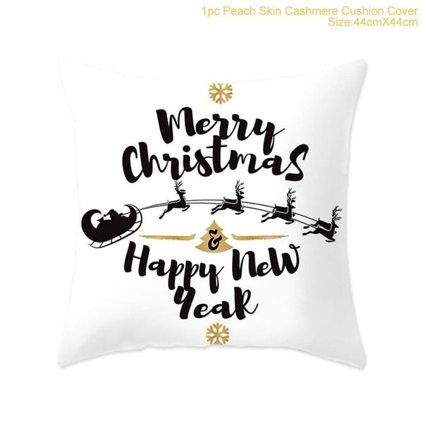 Snowflake Santa Claus Christmas Pillowcase Christmas Decor for Home Christmas 2020 Ornament Navidad Xmas Decor