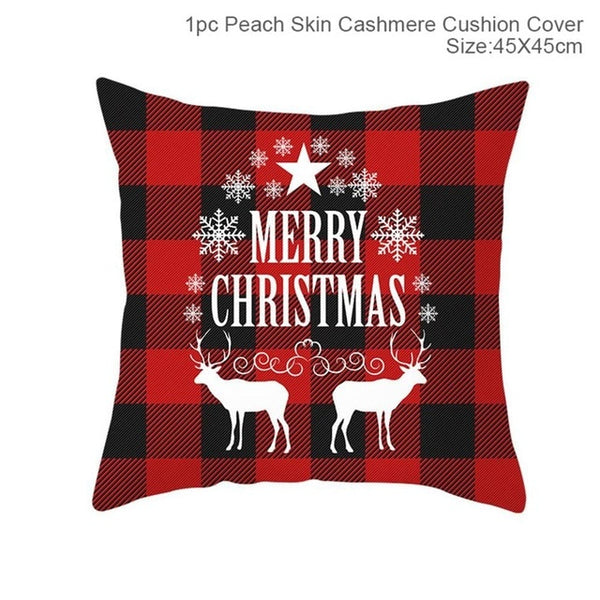 Snowflake Santa Claus Christmas Pillowcase Christmas Decor for Home Christmas 2020 Ornament Navidad Xmas Decor