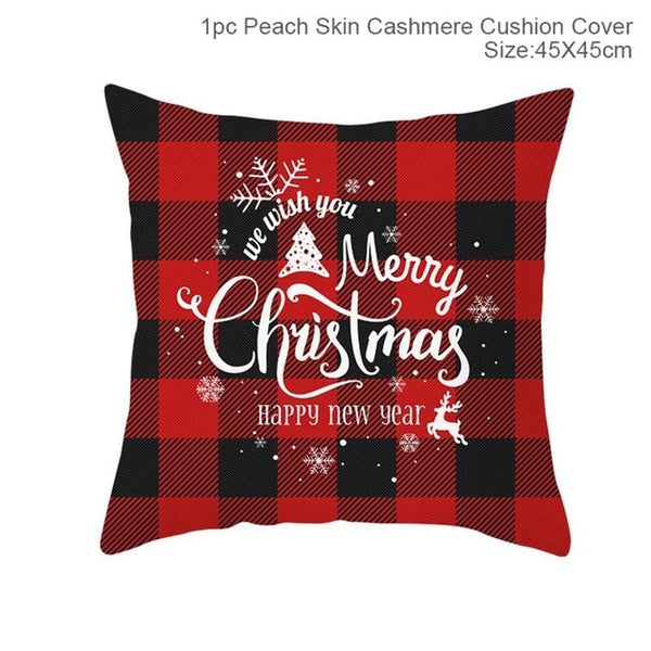 Snowflake Santa Claus Christmas Pillowcase Christmas Decor for Home Christmas 2020 Ornament Navidad Xmas Decor