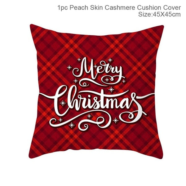 Snowflake Santa Claus Christmas Pillowcase Christmas Decor for Home Christmas 2020 Ornament Navidad Xmas Decor