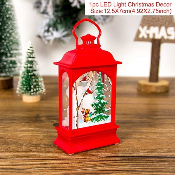 Santa Claus Snowman Light Merry Decor Christmas Ornaments Tree Navidad Noel Xmas Gift New Year 2020