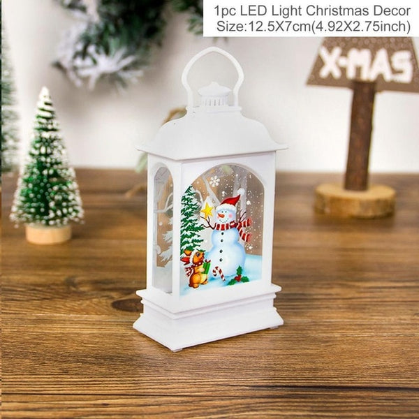 Santa Claus Snowman Light Merry Decor Christmas Ornaments Tree Navidad Noel Xmas Gift New Year 2020