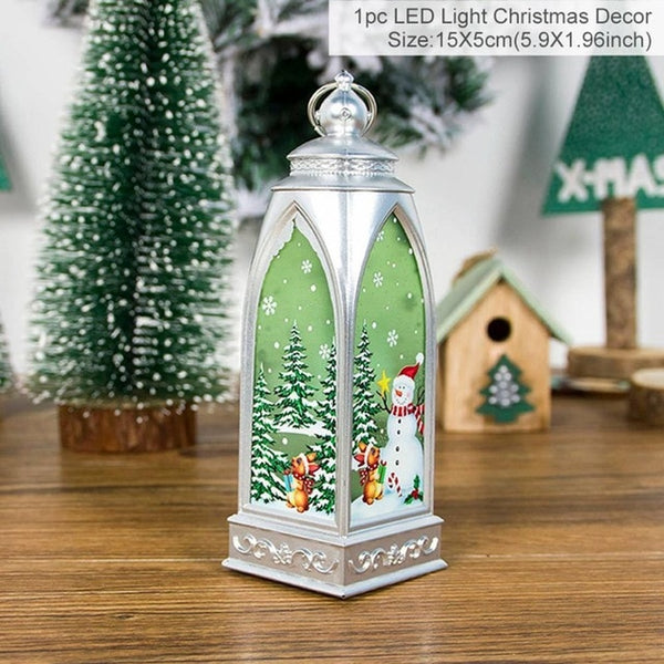 Santa Claus Snowman Light Merry Decor Christmas Ornaments Tree Navidad Noel Xmas Gift New Year 2020