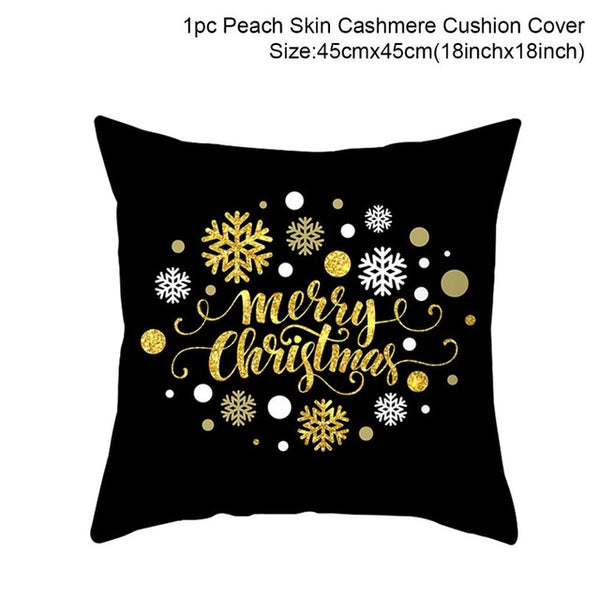 Pillow Case Merry Christmas Decoration For Home 2019 Christmas Ornament Christmas Gift Cristmas Noel Happy New Year 2020