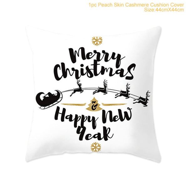 Pillow Case Merry Christmas Decoration For Home 2019 Christmas Ornament Christmas Gift Cristmas Noel Happy New Year 2020