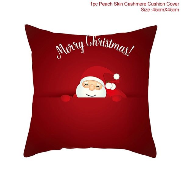 Pillow Case Merry Christmas Decoration For Home 2019 Christmas Ornament Christmas Gift Cristmas Noel Happy New Year 2020