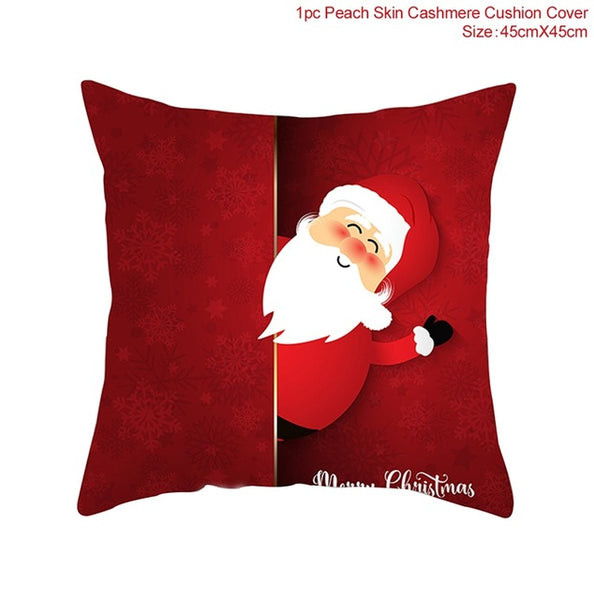 Pillow Case Merry Christmas Decoration For Home 2019 Christmas Ornament Christmas Gift Cristmas Noel Happy New Year 2020