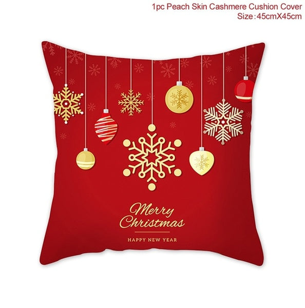 Pillow Case Merry Christmas Decoration For Home 2019 Christmas Ornament Christmas Gift Cristmas Noel Happy New Year 2020