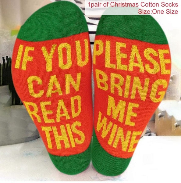 1 Pair Christmas Cotton Socks Merry Christmas Decorations For Home 2019 Christmas Gifts Cristmas Decor Noel Happy New Year 2020