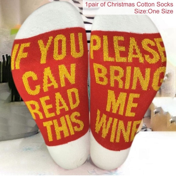 1 Pair Christmas Cotton Socks Merry Christmas Decorations For Home 2019 Christmas Gifts Cristmas Decor Noel Happy New Year 2020