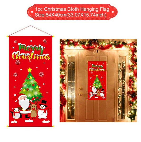 Merry Christmas Table Cloth Noel Decor For Home Xmas Noel Gift Christmas Items Product Ornament New Year 2020