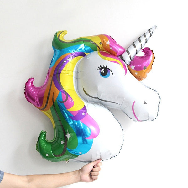 Unicorn Party Supplies Pink Rainbow Unicorn Banner Plates Balloons Napkin Cupcake Wrapper Baby Shower Kids Birthday Decorations