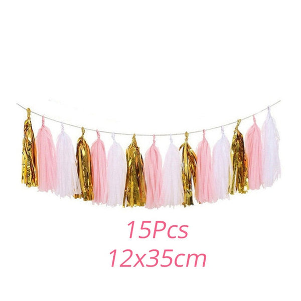 Unicorn Party Supplies Pink Rainbow Unicorn Banner Plates Balloons Napkin Cupcake Wrapper Baby Shower Kids Birthday Decorations