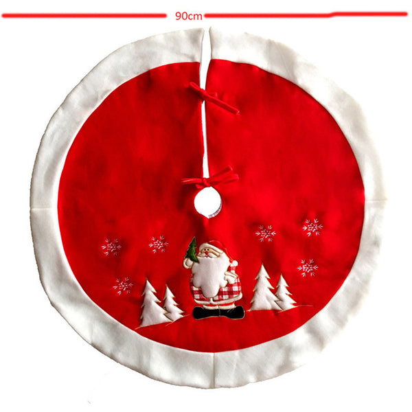 White Plush Christmas Tree Fur Carpet Merry Christmas for Home Natal Tree Skirts New Year Decoration